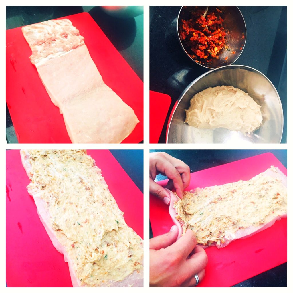 Schweinsbraten, Nierstück, Füllung, foodwerk.ch, Grillieren, BBQ