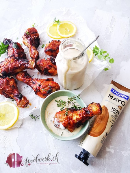 White BBQ Sauce mit THOMY Mayonnaise mit Mandelöl