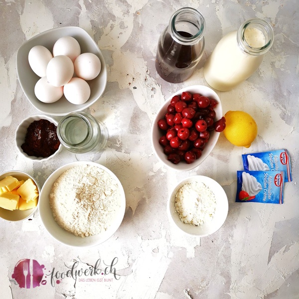 Zutaten Schwarzwälder Windbeutel