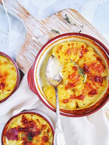 Cremiger Kartoffelgratin als Beilage