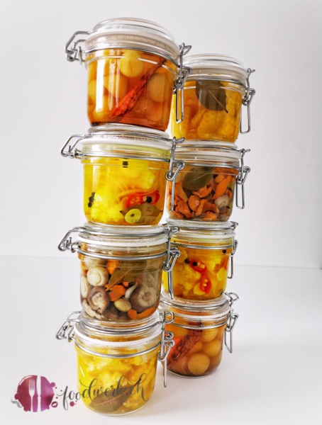 Essiggemüse im Überblick. Für die Foodblogs Schweiz Challenge im Monat Oktober