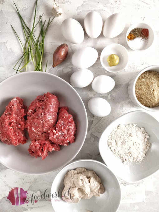 Zutaten für den faslchen Hasen