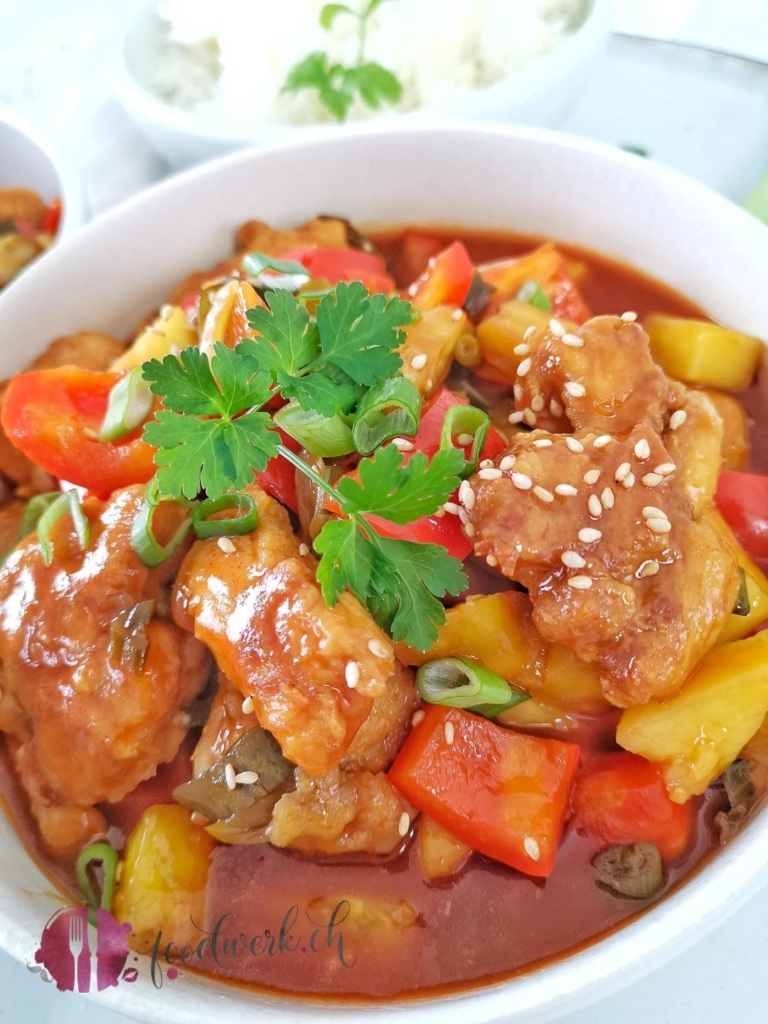Sweet and sour mit hähnchen 1