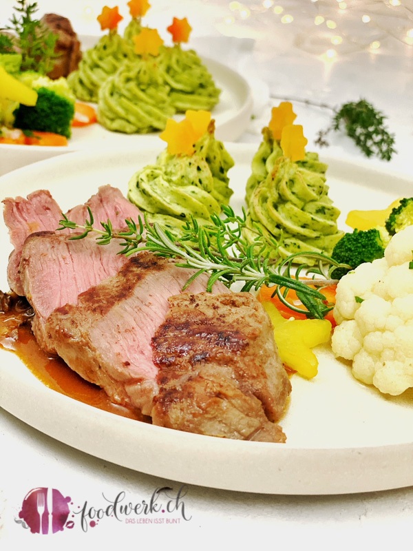 Kartoffel Tannenbäume als festliche Beilage