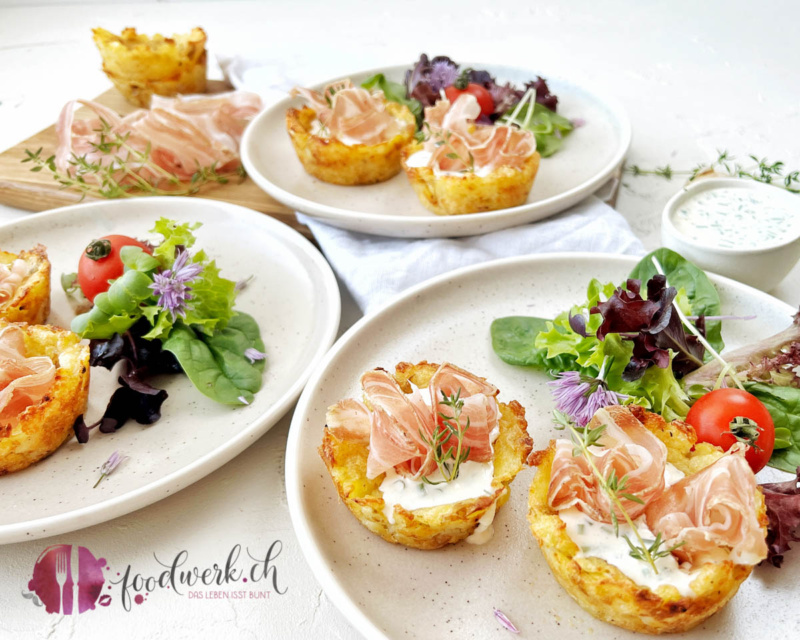 kartoffelkörbchen mit sbrinz aop dip